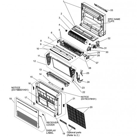 HORIZONTAL VANE (BACK)