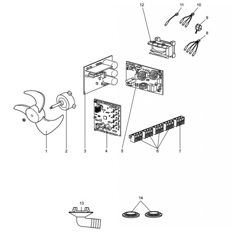 GAS PIPE TEMPERATURE THERMISTOR SET